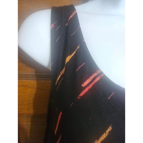 Apt. 9 Brushstroke Back Strappy Cut Out Sharkbite Hem Swing Tank Top - Picture 5 of 10